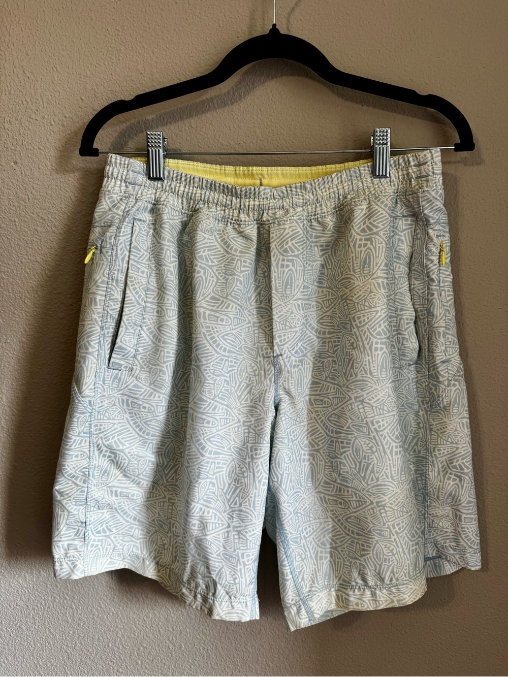 Birddogs Light Blue & Yellow Athletic Shorts (Medium Long)